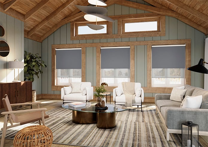 Rimini (Blackout), Storm Cloud & Optima Alto - Double Roller Blind - Image 6